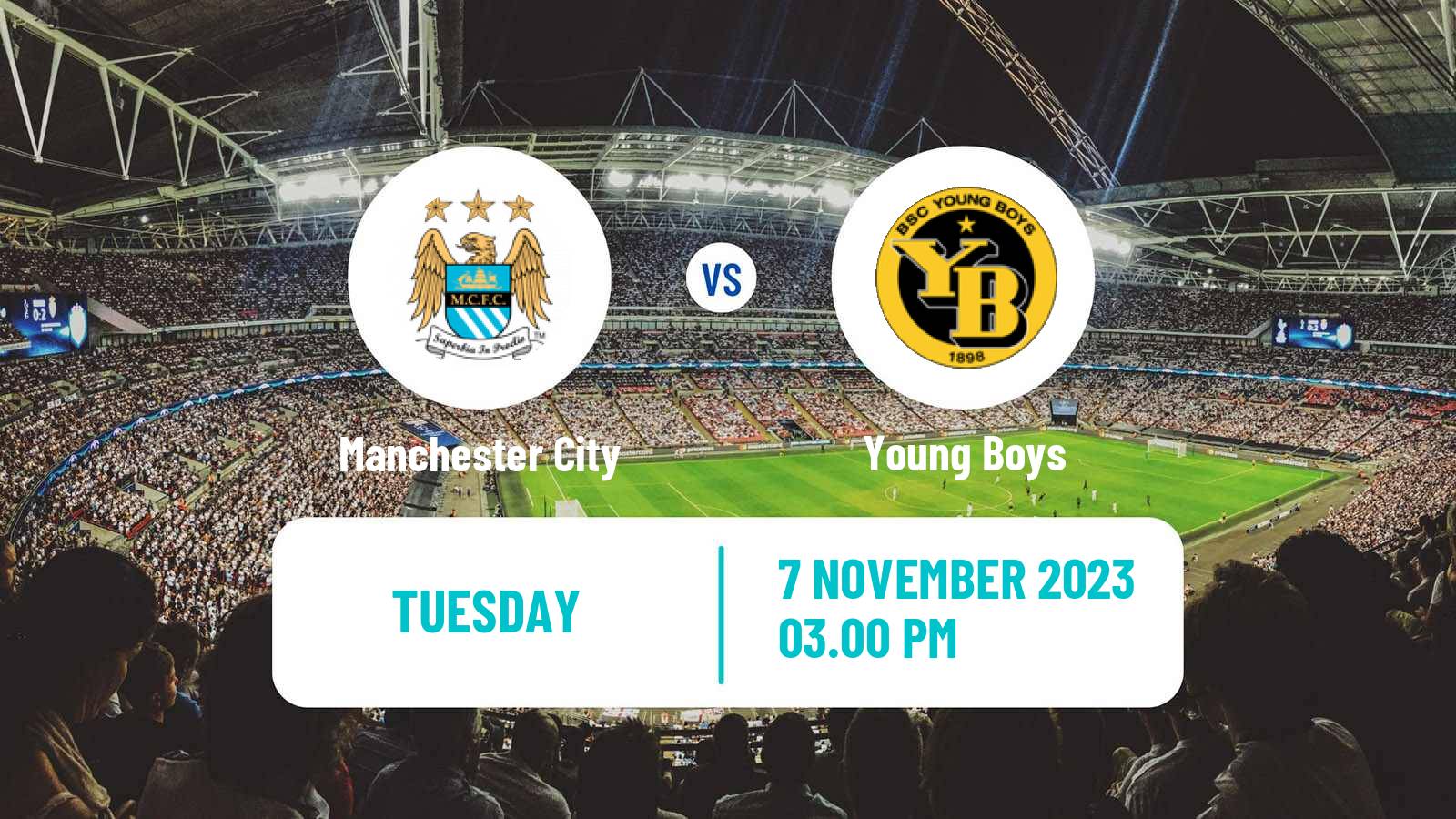 Soccer UEFA Champions League Manchester City - Young Boys