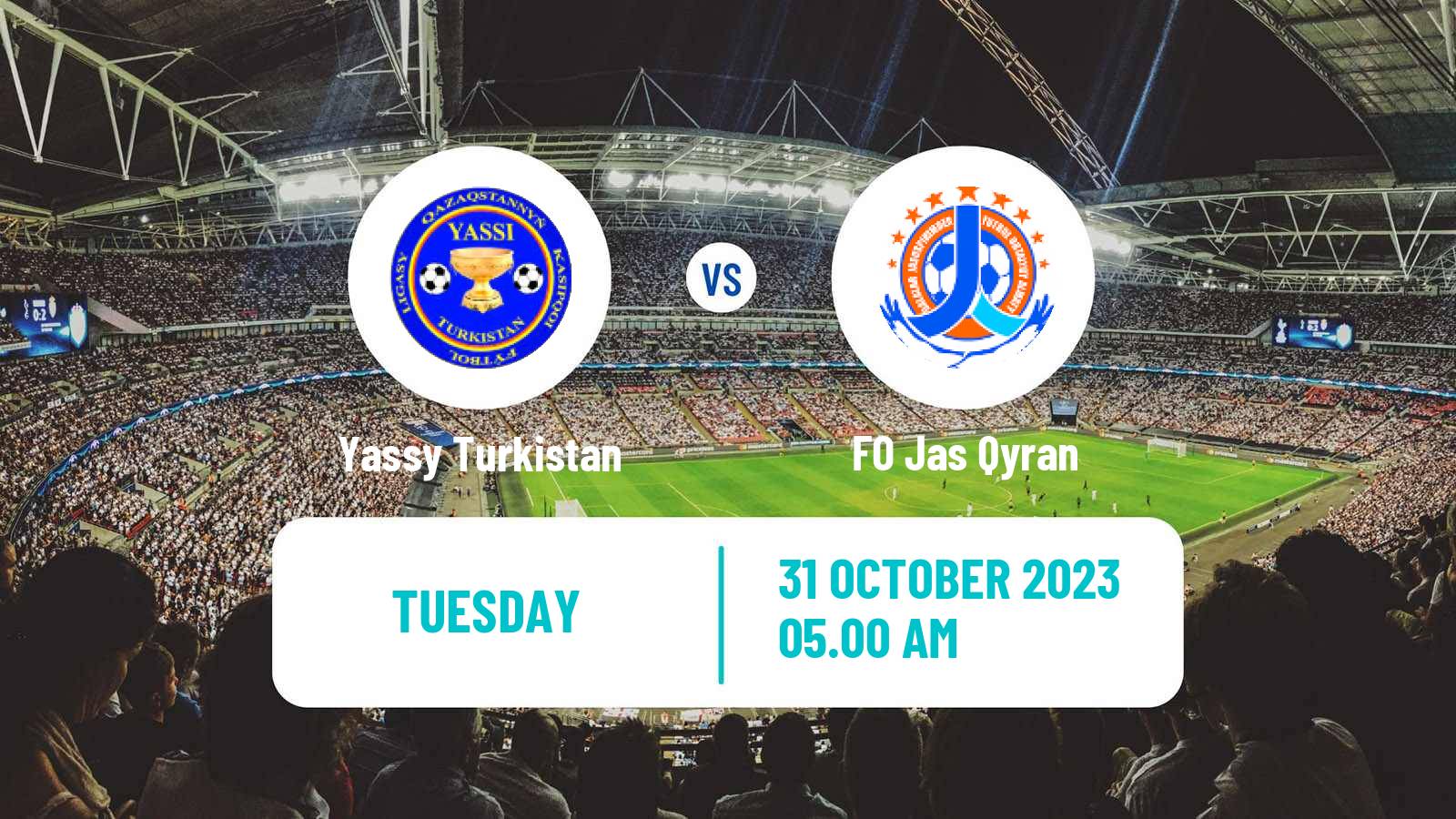 Soccer Kazakh First Division Yassy Turkistan - Jas Qyran