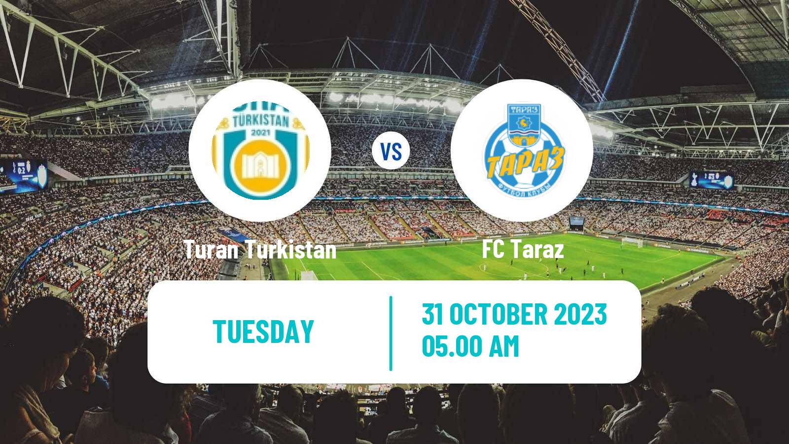Soccer Kazakh First Division Turan Turkistan - Taraz