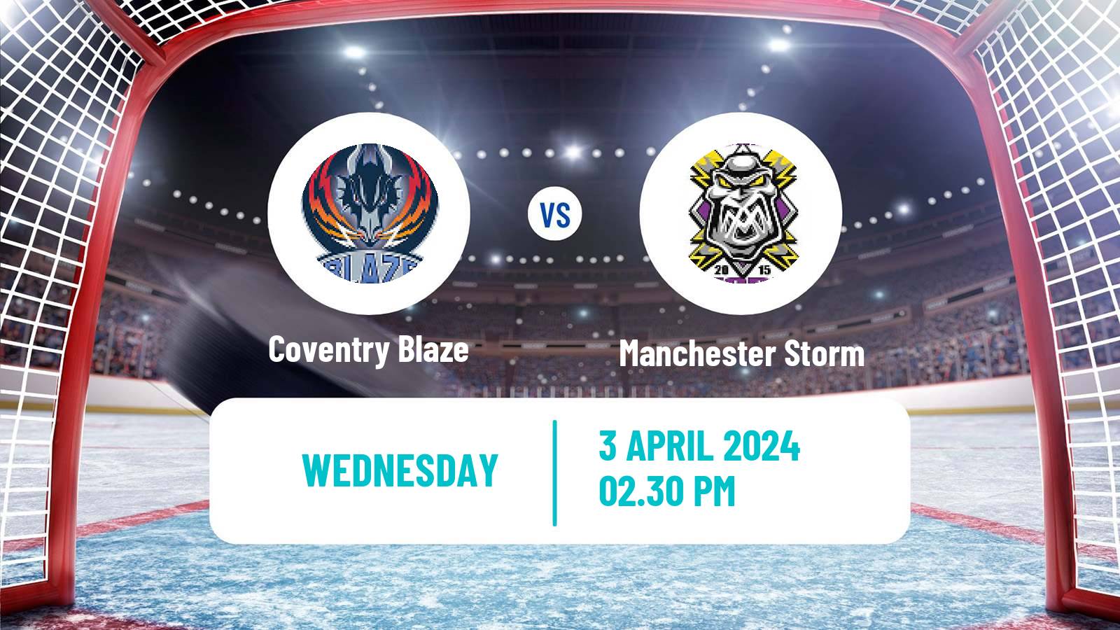 Hockey United Kingdom Elite League Coventry Blaze - Manchester Storm