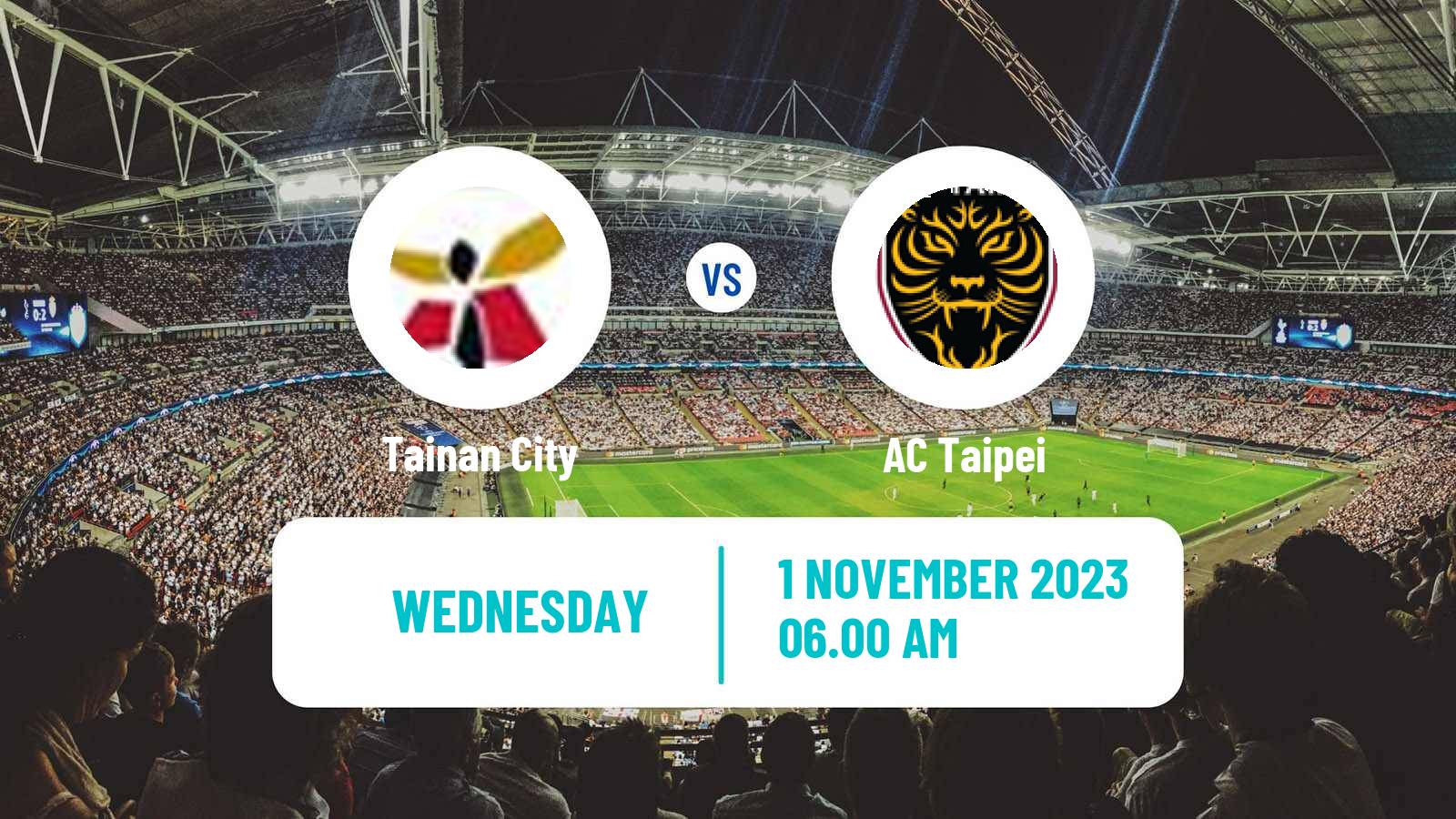 Soccer Taiwan Premier League Tainan City - AC Taipei