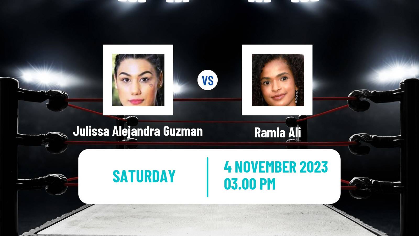 Boxing Super Bantamweight IBF Inter Continental Title Women Julissa Alejandra Guzman - Ramla Ali