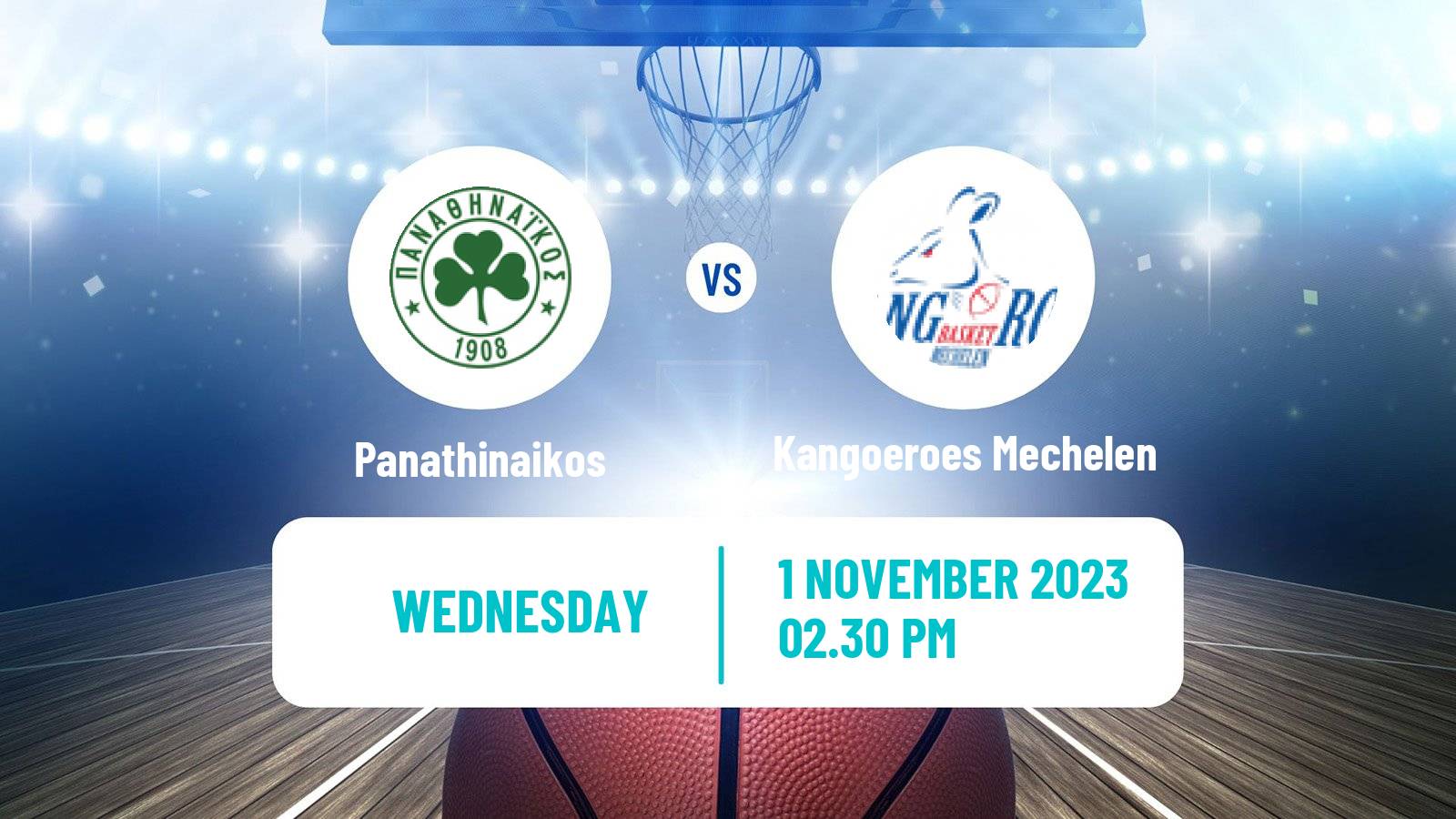 Basketball Eurocup Women Panathinaikos - Kangoeroes Mechelen