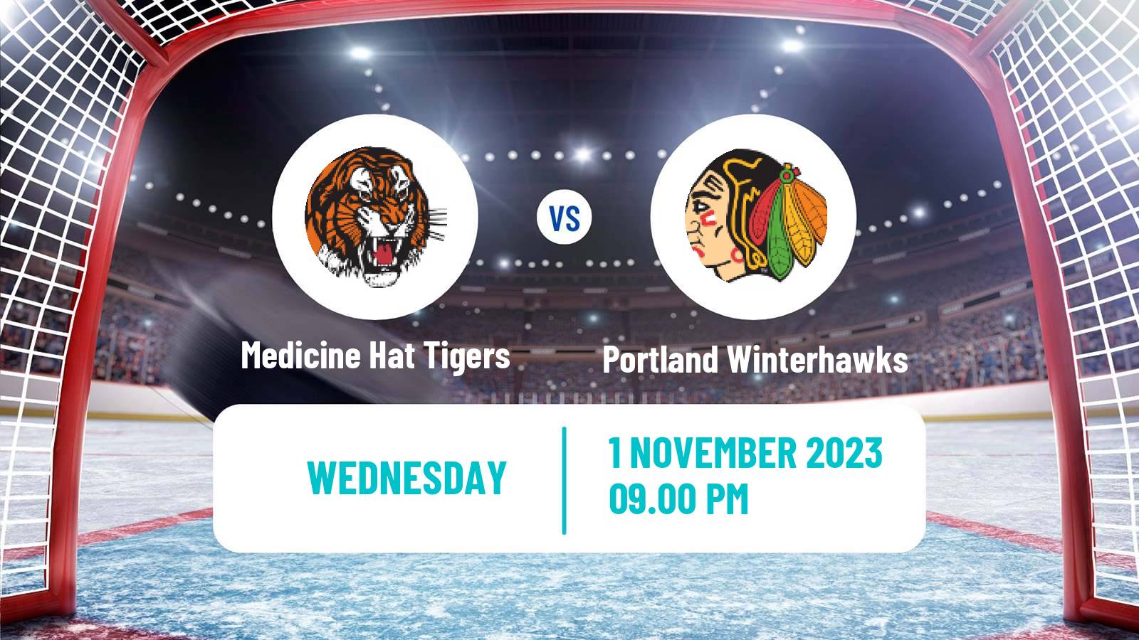 Hockey WHL Medicine Hat Tigers - Portland Winterhawks