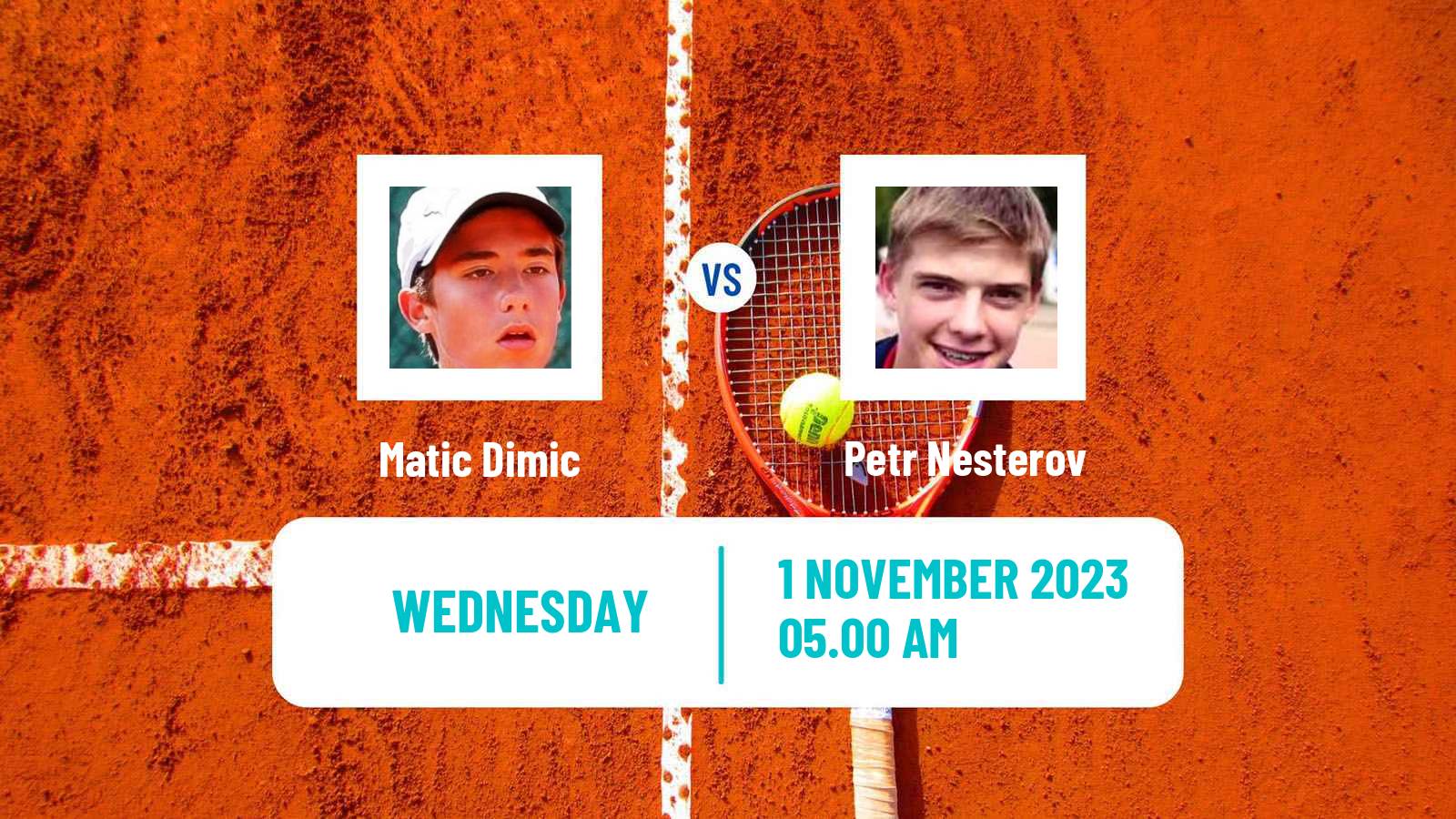 Tennis ITF M15 Al Zahra 3 Men 2023 Matic Dimic - Petr Nesterov