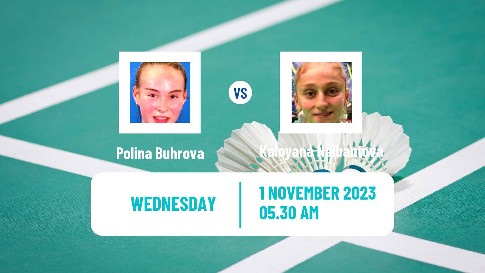 Badminton BWF World Tour Hylo Open Women Polina Buhrova - Kaloyana Nalbantova