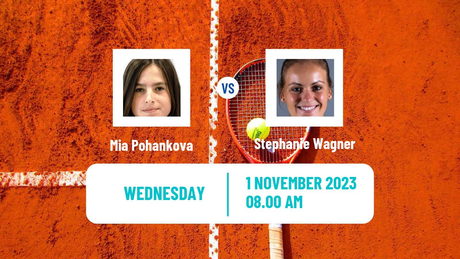 Tennis ITF W60 Bratislava Women Mia Pohankova - Stephanie Wagner