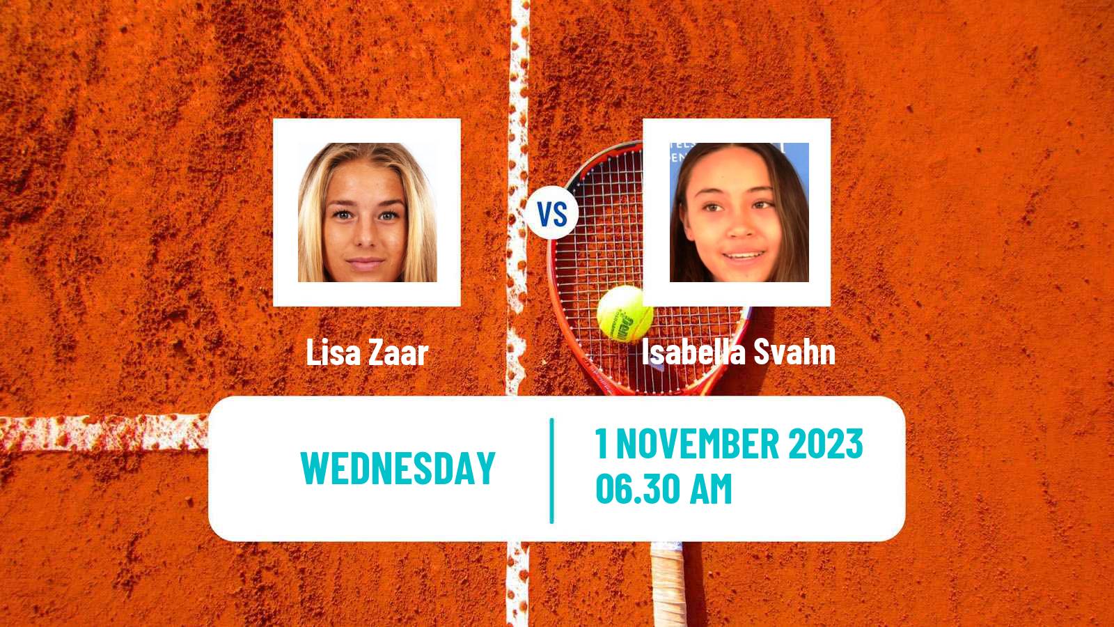 Tennis ITF W15 Nasbypark Women Lisa Zaar - Isabella Svahn