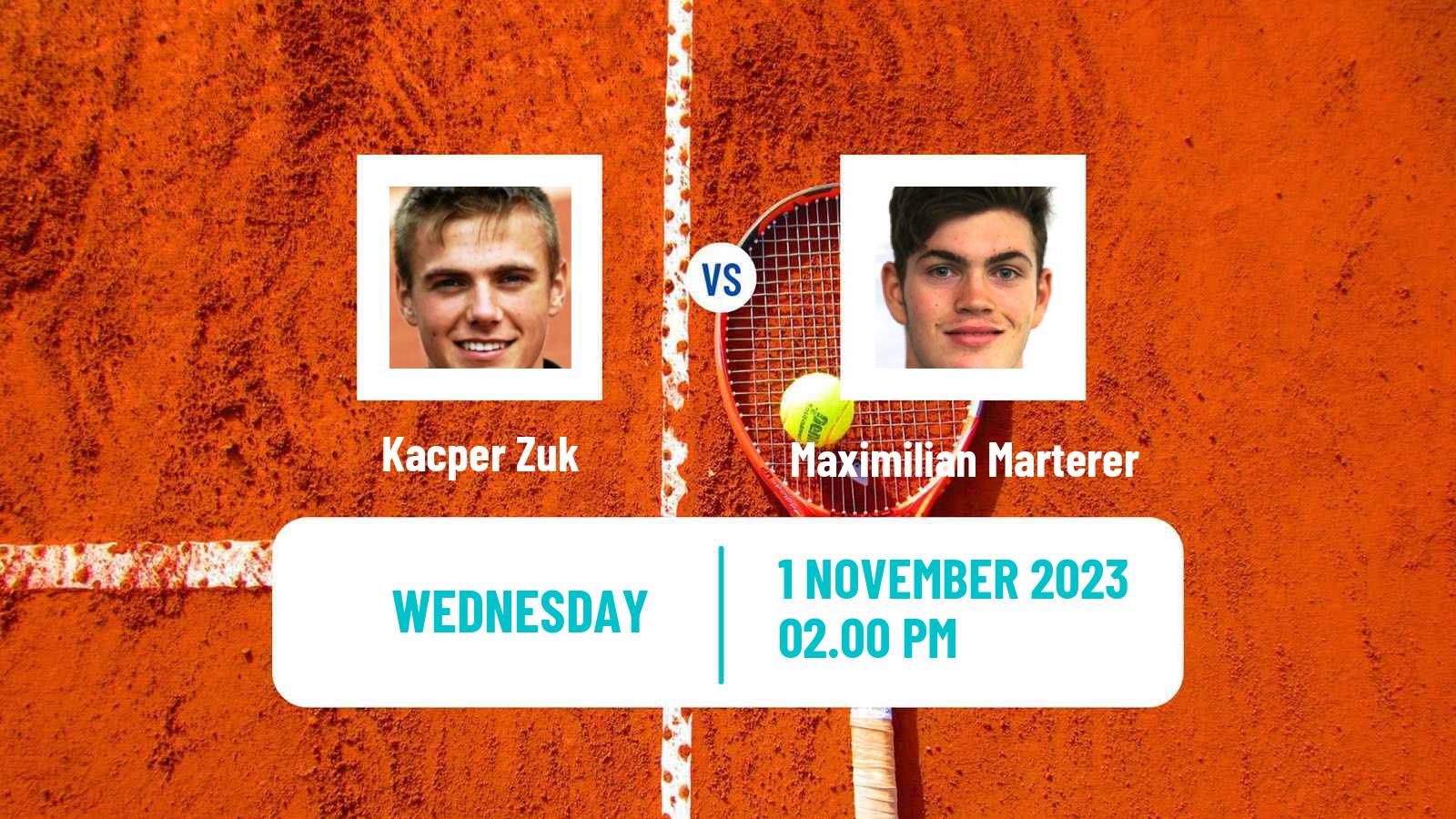 Tennis Ismaning Challenger Men Kacper Zuk - Maximilian Marterer