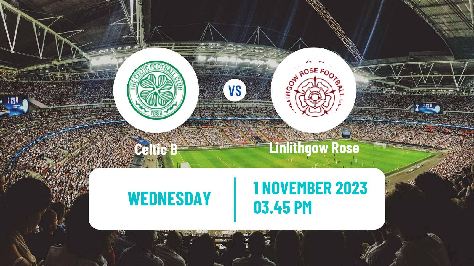 Soccer Scottish Lowland League Celtic B - Linlithgow Rose
