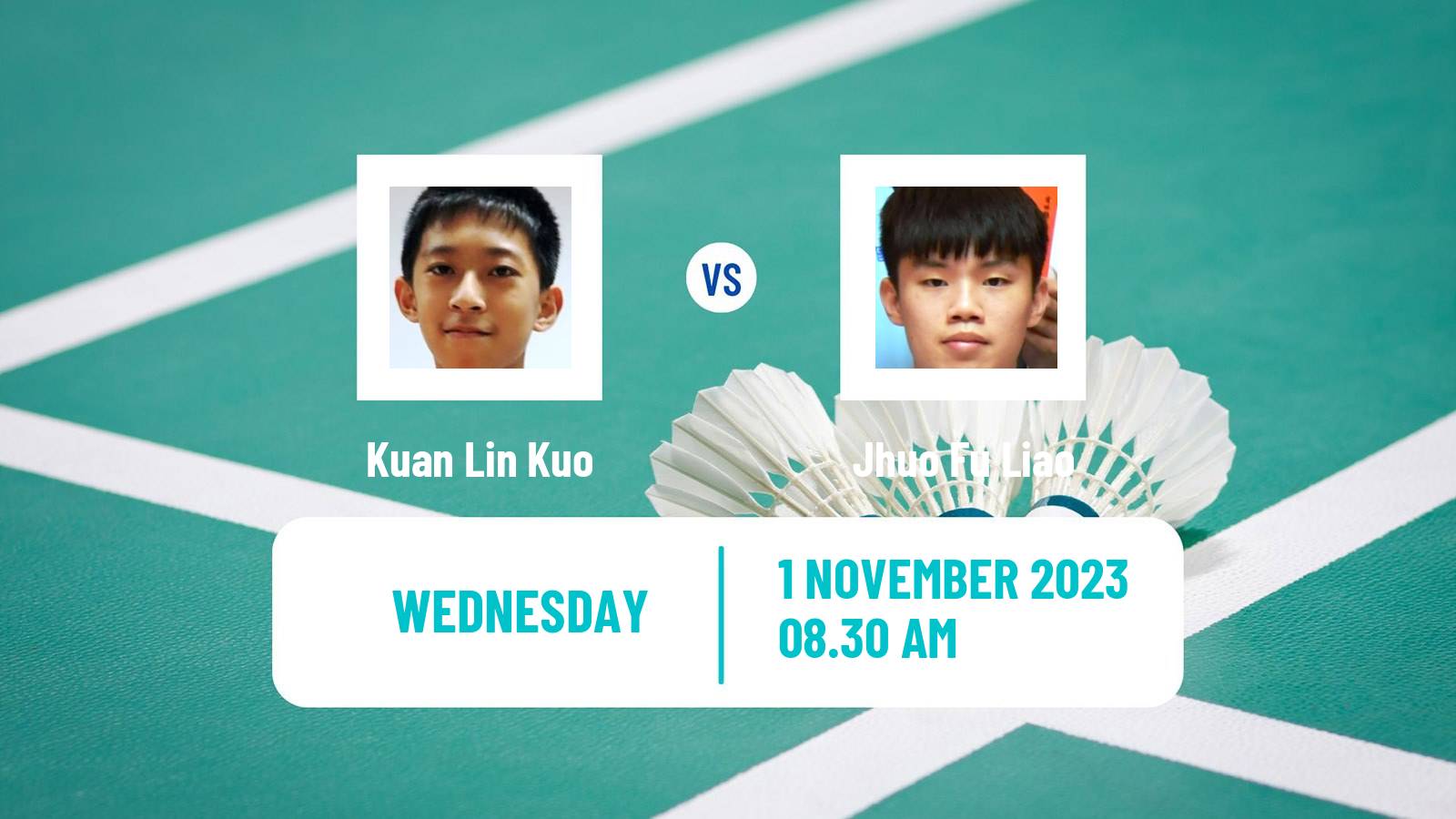 Badminton BWF World Tour Kl Masters Malaysia Super 100 Men Kuan Lin Kuo - Jhuo Fu Liao