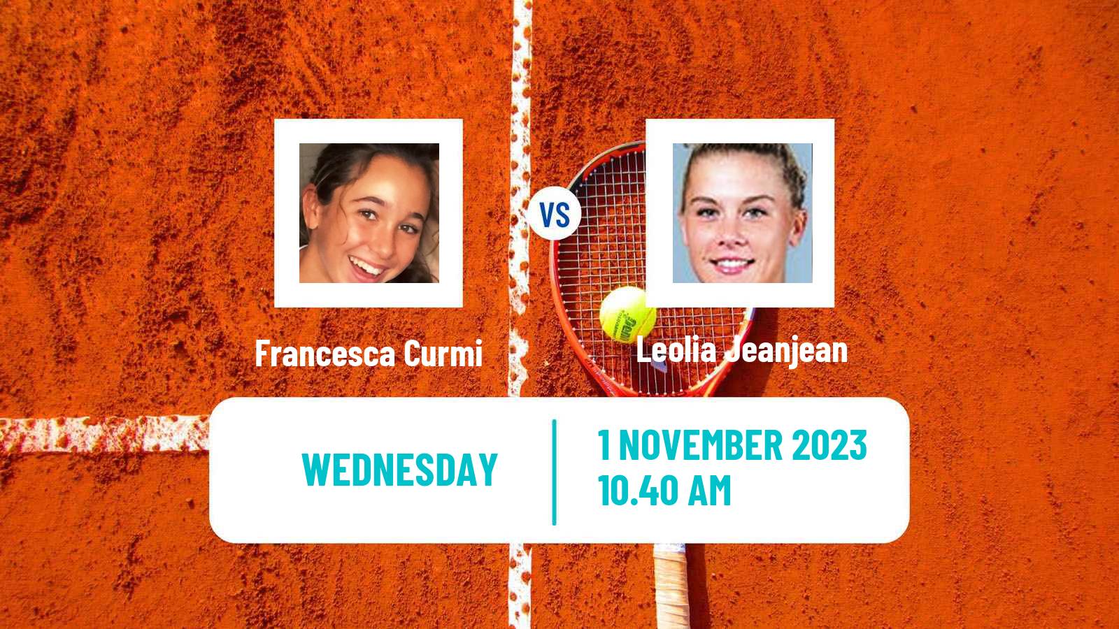 Tennis ITF W60 Nantes Women Francesca Curmi - Leolia Jeanjean