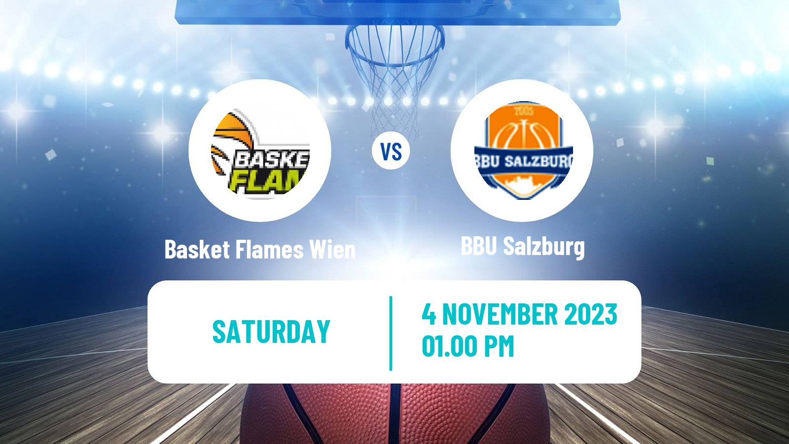 Basketball Austrian Zweite Liga Basketball Basket Flames Wien - BBU Salzburg