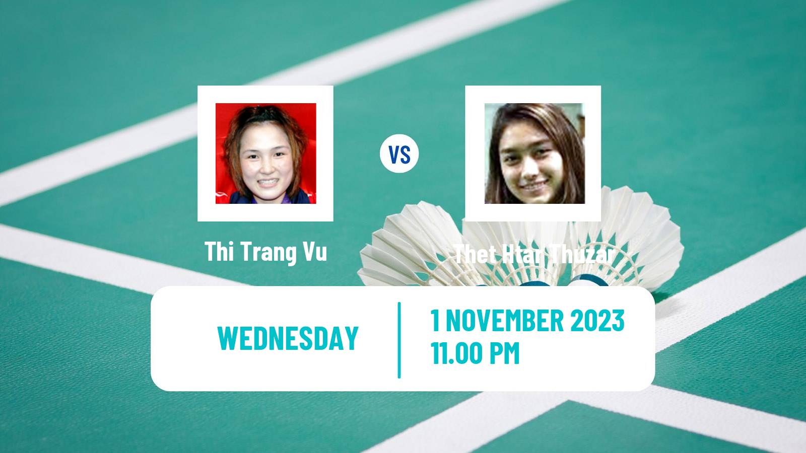 Badminton BWF World Tour Kl Masters Malaysia Super 100 Women Thi Trang Vu - Thet Htar Thuzar