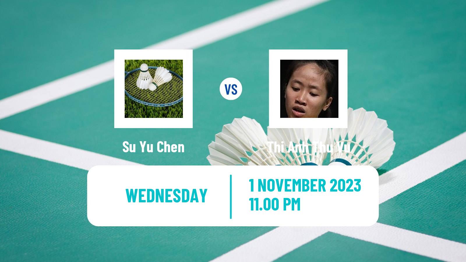 Badminton BWF World Tour Kl Masters Malaysia Super 100 Women Su Yu Chen - Thi Anh Thu Vu