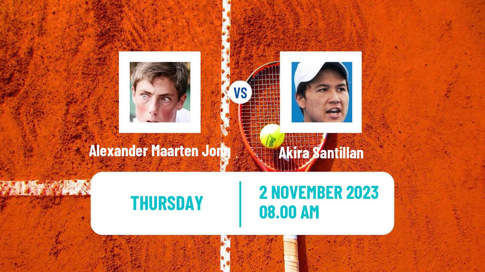 Tennis ITF M25 Sunderland 2 Men Alexander Maarten Jong - Akira Santillan