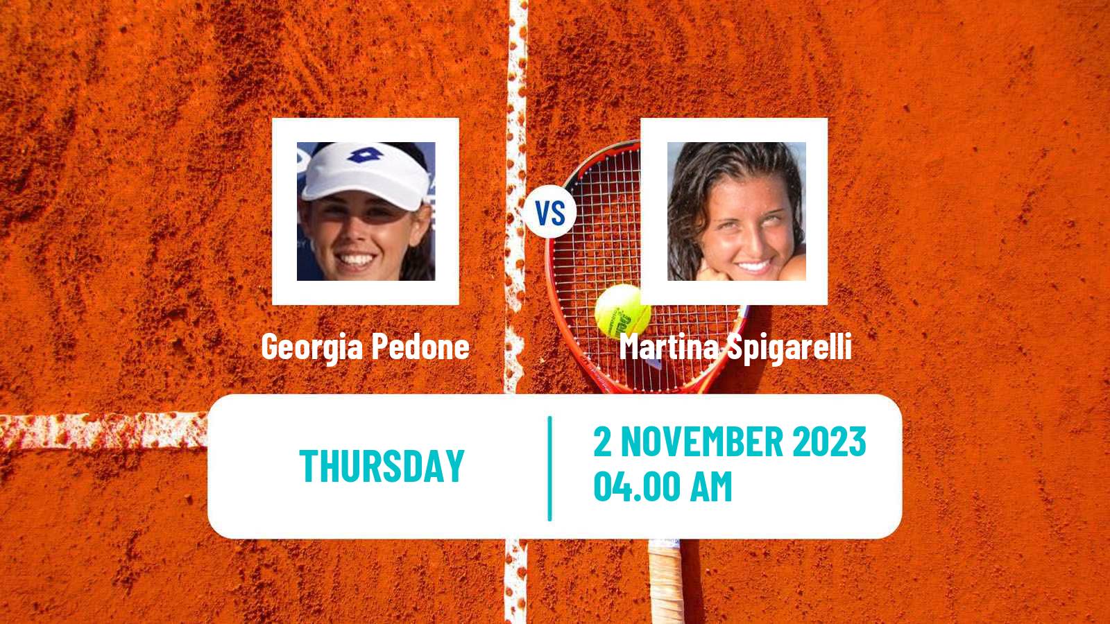 Tennis ITF W25 Solarino Women Georgia Pedone - Martina Spigarelli