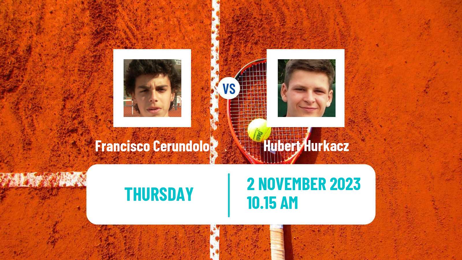Tennis ATP Paris Francisco Cerundolo - Hubert Hurkacz