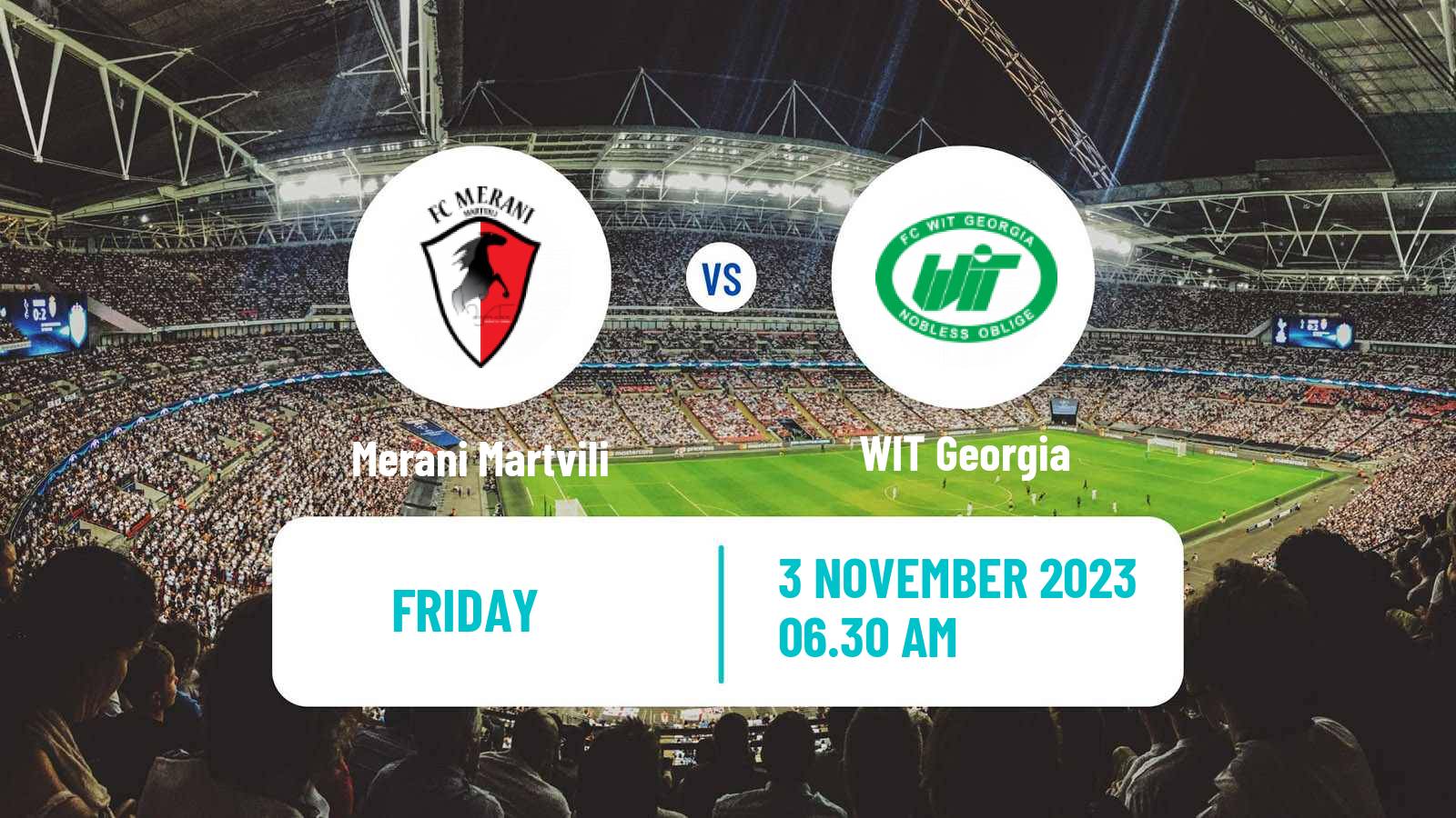 Soccer Georgian Erovnuli Liga 2 Merani Martvili - WIT Georgia