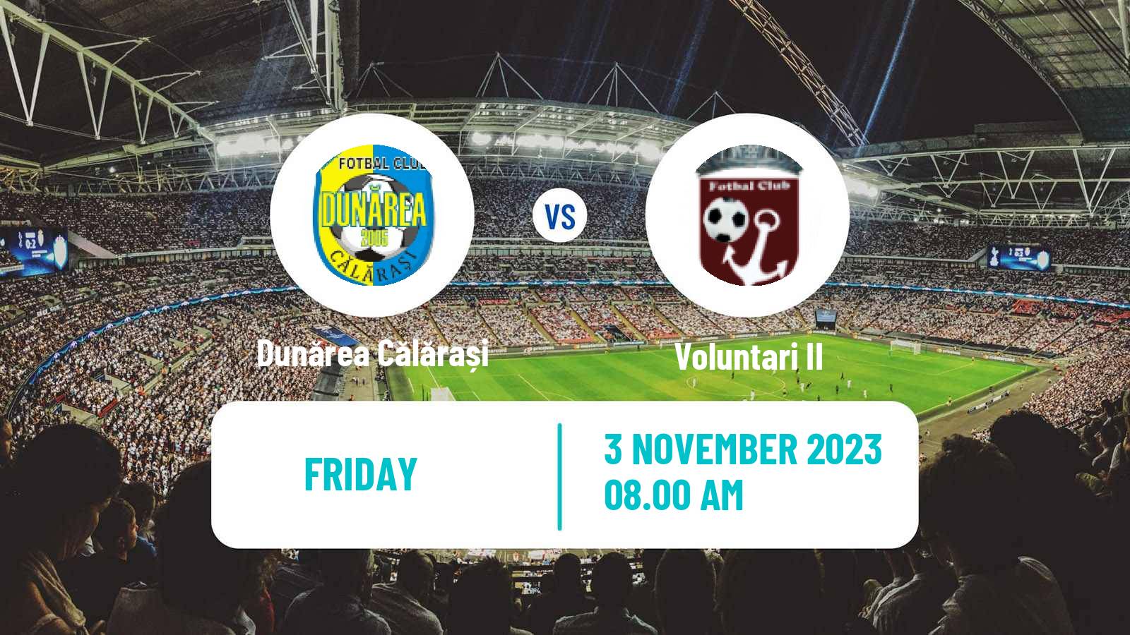 Soccer Romanian Liga 3 - Seria 3 Dunărea Călărași - Voluntari II