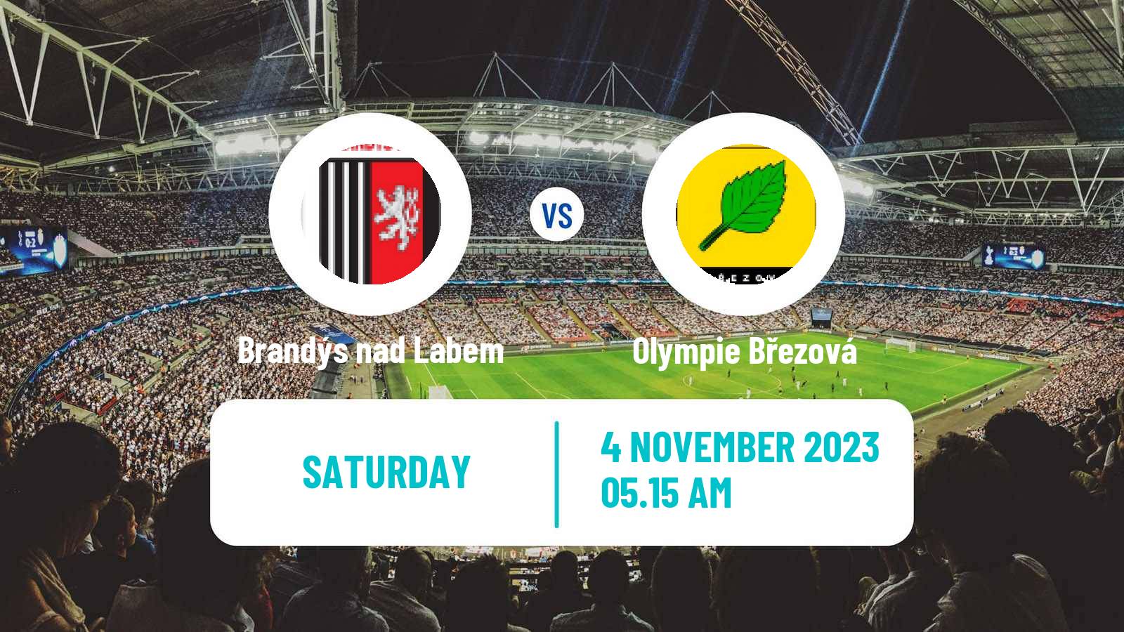 Soccer Czech Division B Brandýs nad Labem - Olympie Březová