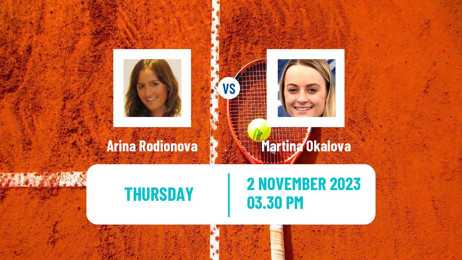 Tennis ITF W25 Edmonton Women Arina Rodionova - Martina Okalova