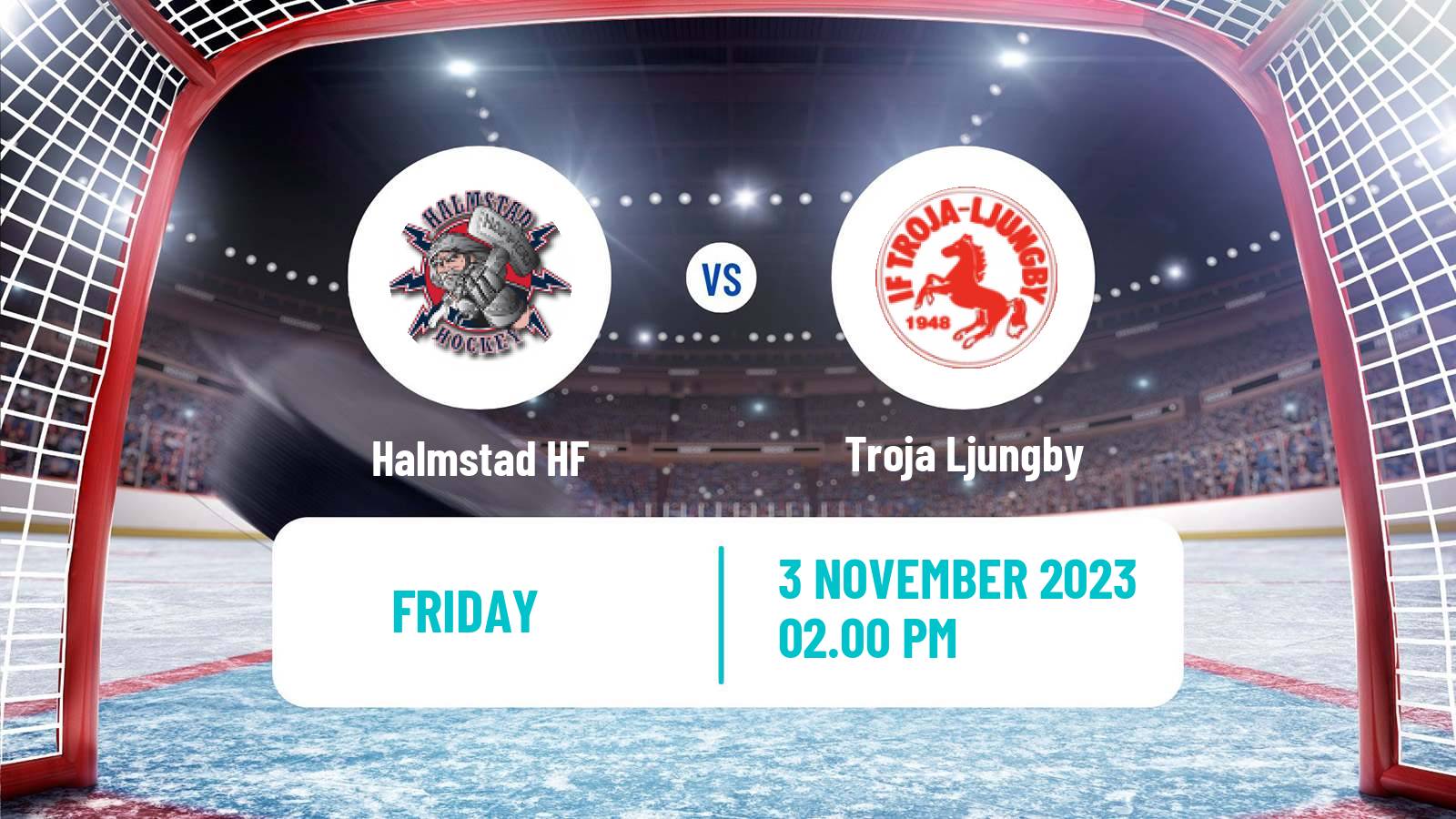 Hockey Swedish HockeyEttan Sodra Halmstad - Troja Ljungby