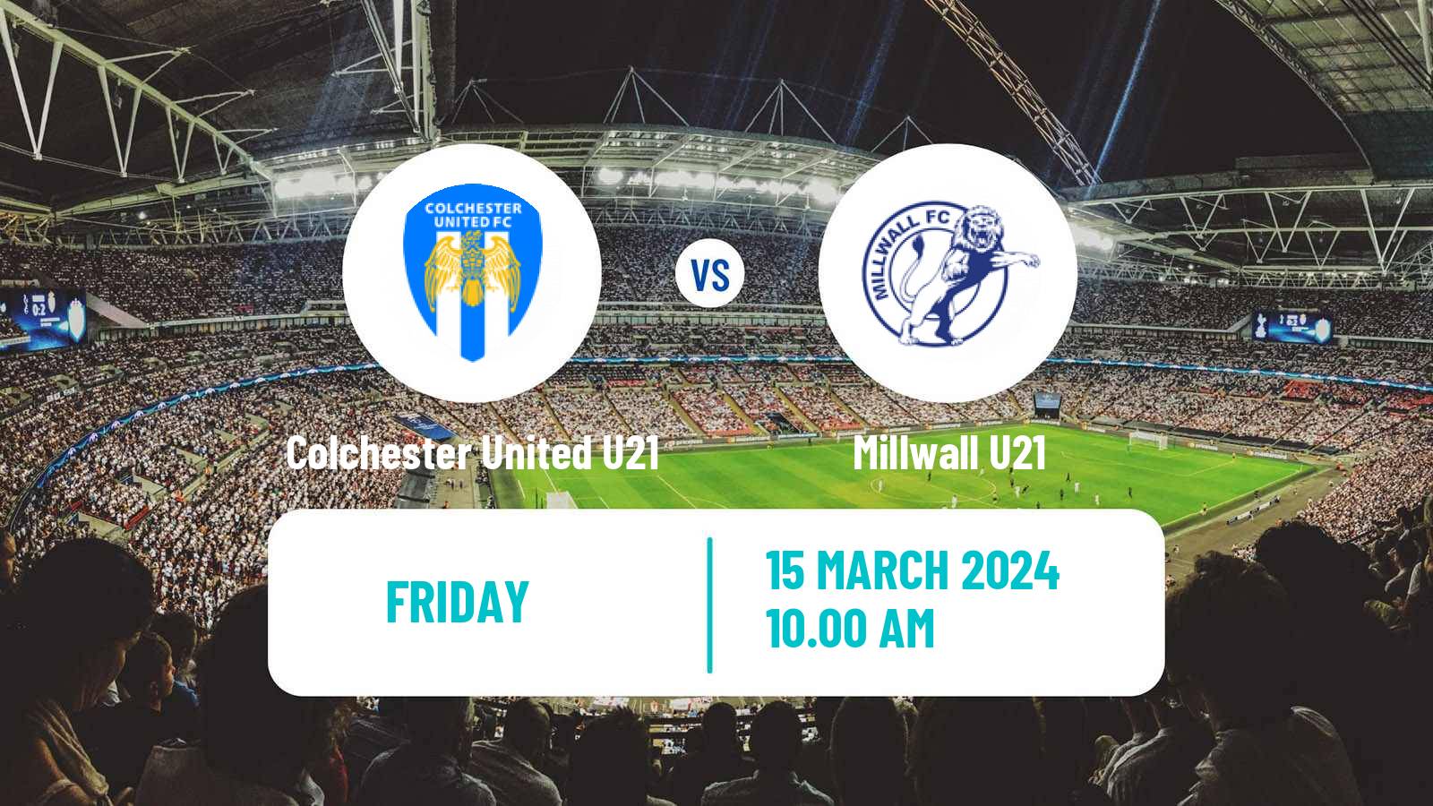 Soccer English Professional Development League Colchester United U21 - Millwall U21