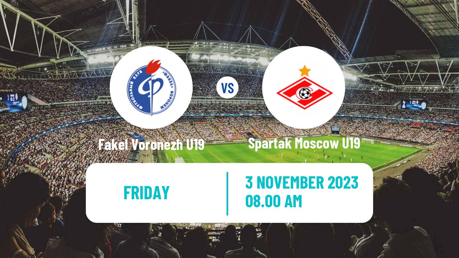 Soccer Russian Youth League Fakel Voronezh U19 - Spartak Moscow U19