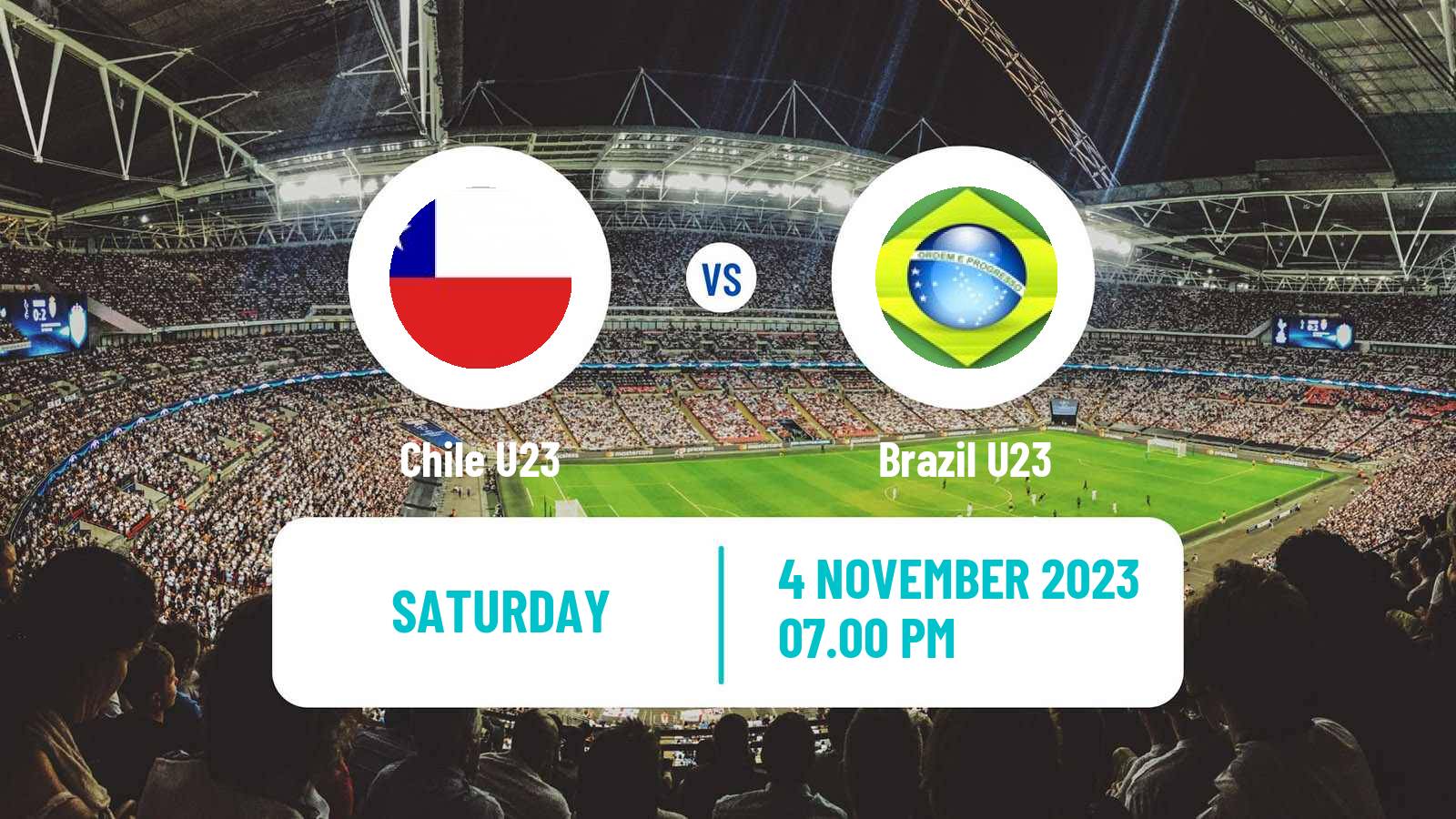 Soccer Pan American Games Football Chile U23 - Brazil U23