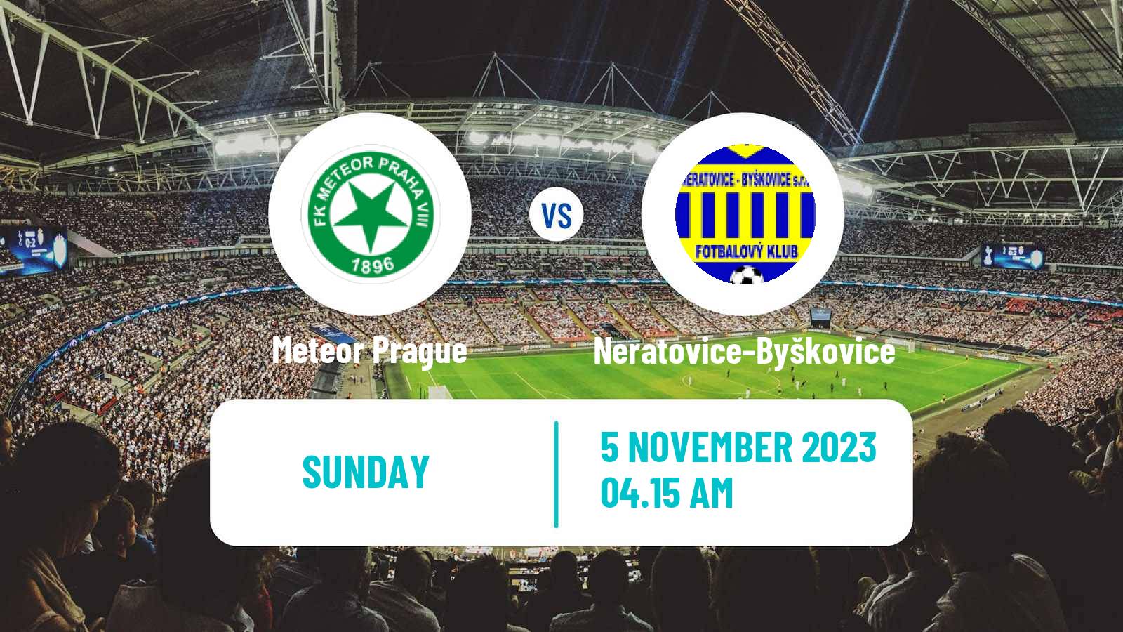 Soccer Czech Division B Meteor Prague - Neratovice–Byškovice