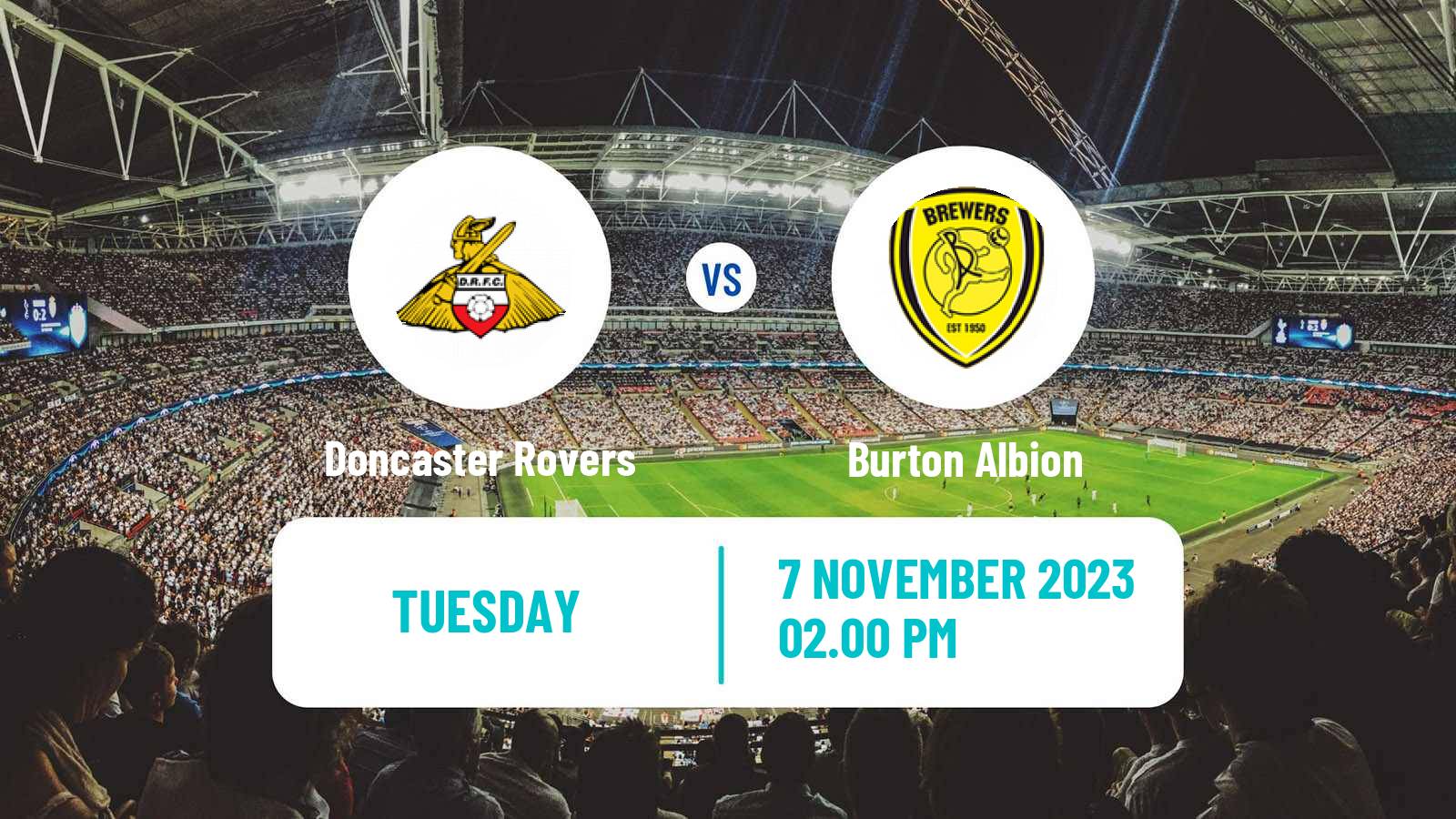 Soccer English EFL Trophy Doncaster Rovers - Burton Albion