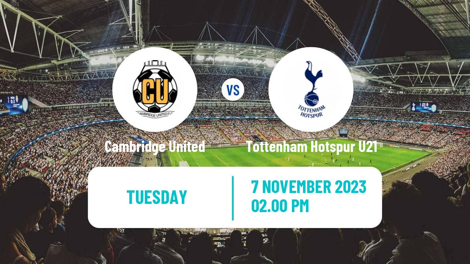 Soccer English EFL Trophy Cambridge United - Tottenham Hotspur U21