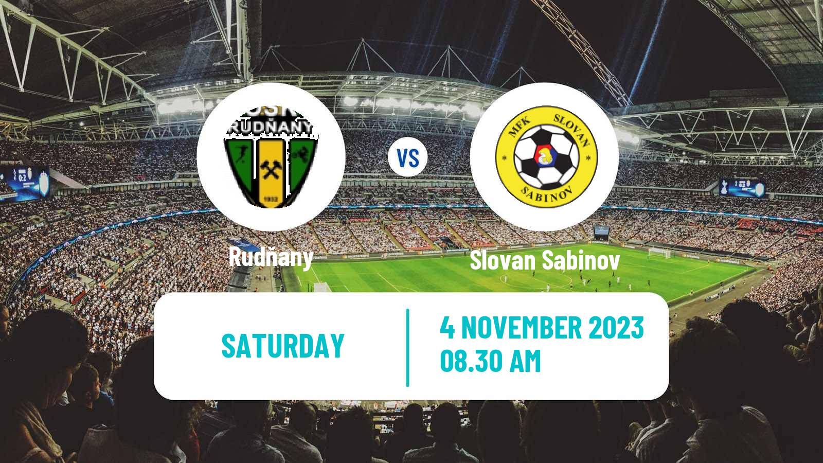 Soccer Slovak 4 Liga East Rudňany - Slovan Sabinov