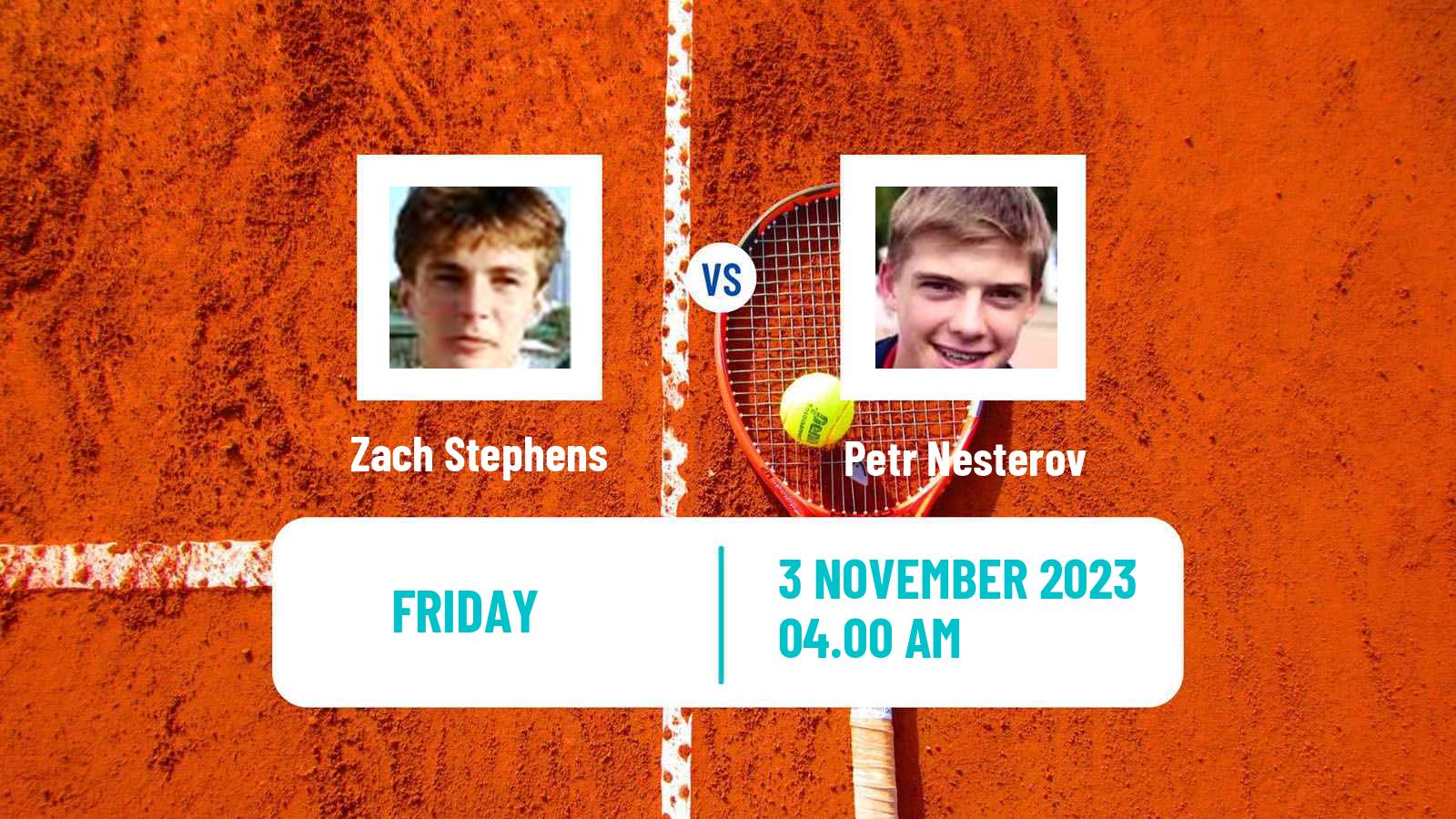 Tennis ITF M15 Al Zahra 2 Men Zach Stephens - Petr Nesterov