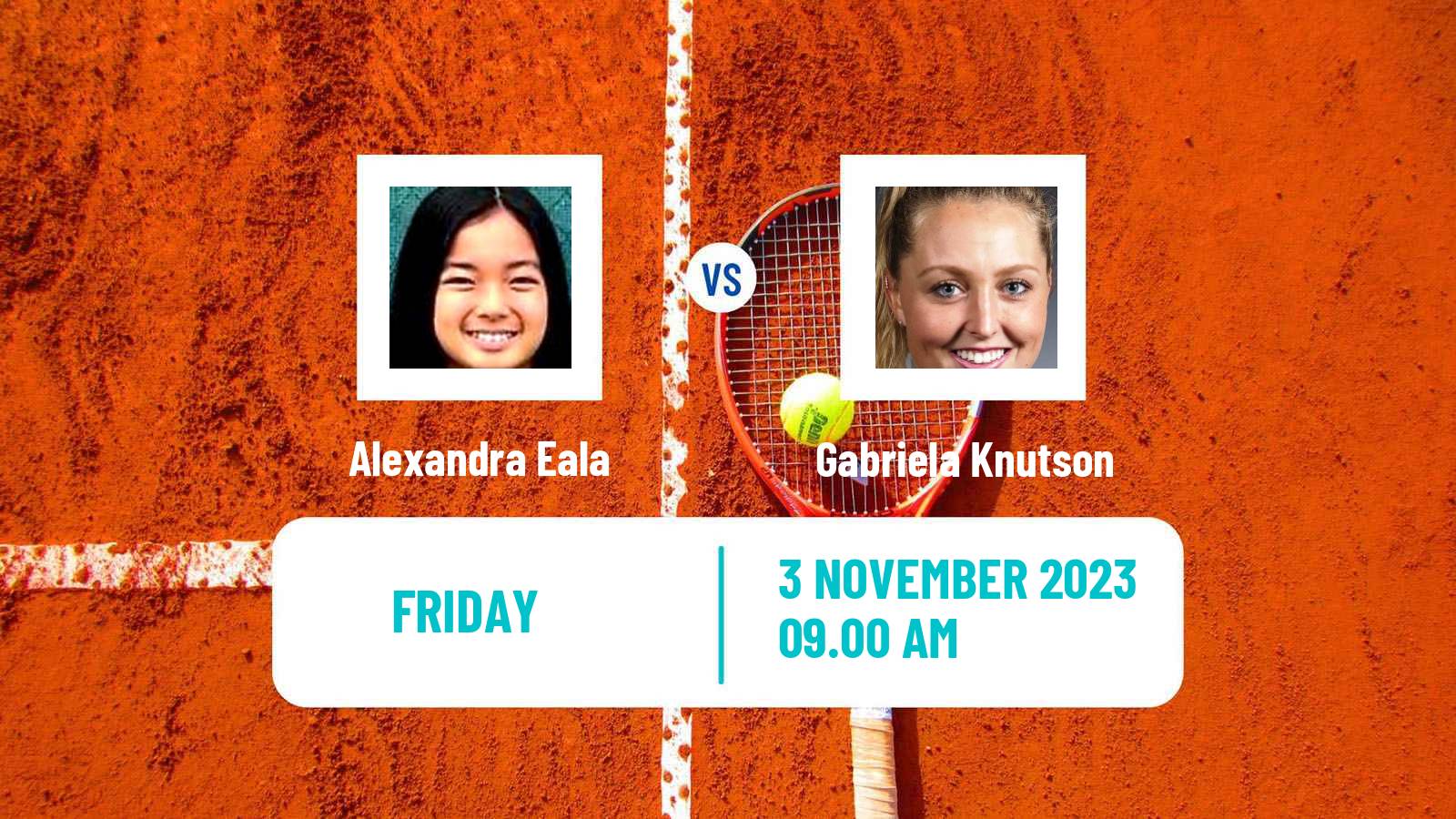 Tennis ITF W60 Nantes Women Alexandra Eala - Gabriela Knutson