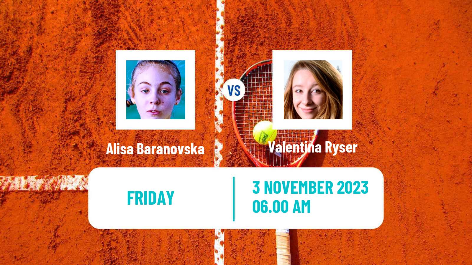 Tennis ITF W25 Sunderland Women Alisa Baranovska - Valentina Ryser
