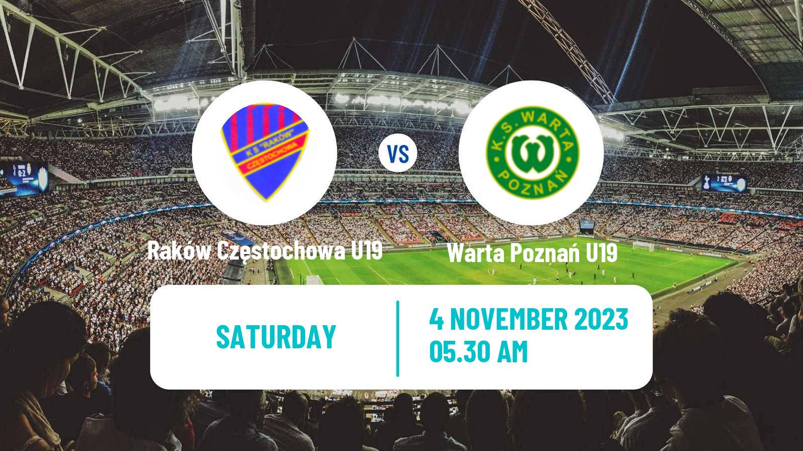 Soccer Polish Central Youth League Raków Częstochowa U19 - Warta Poznań U19