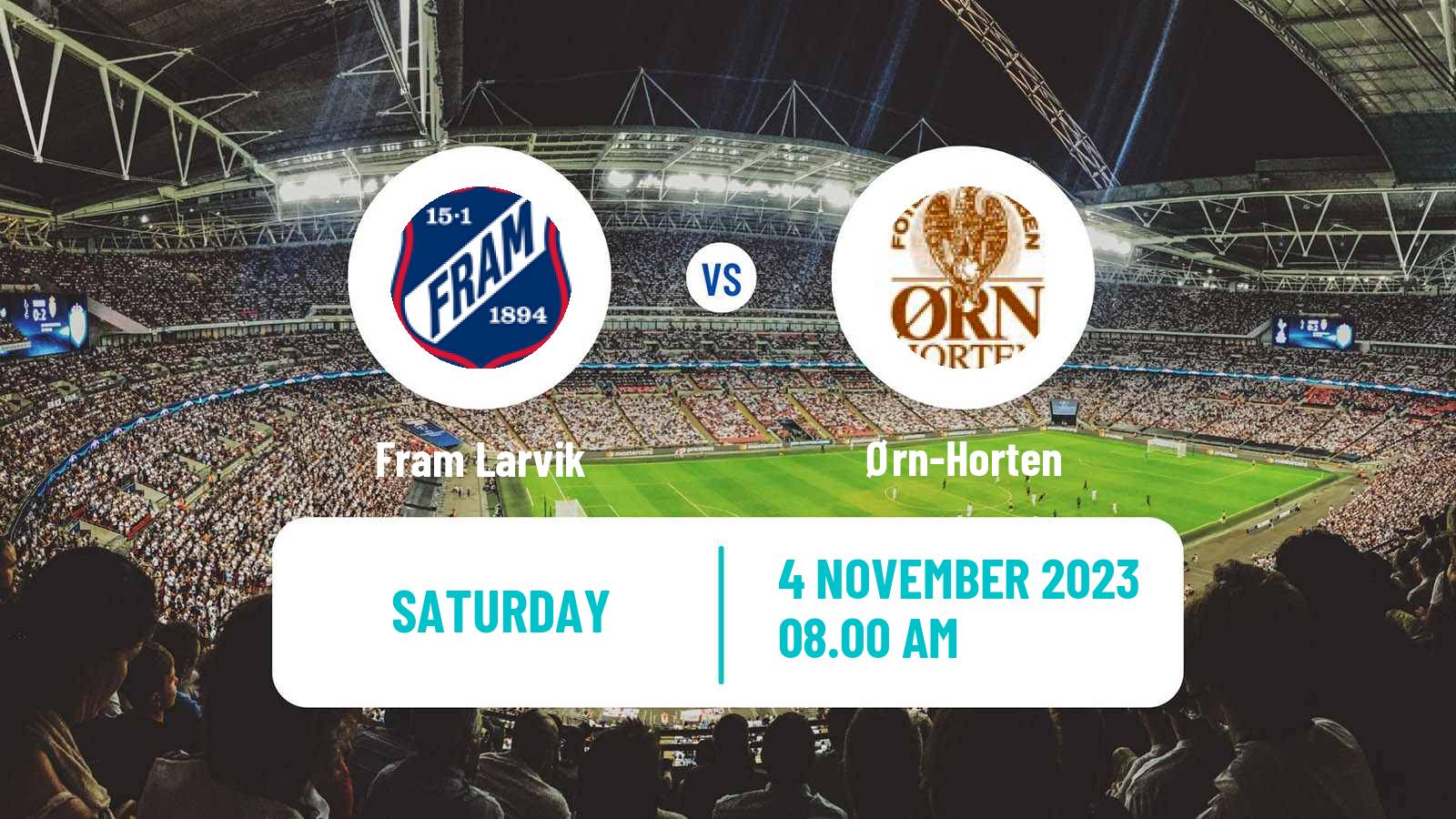 Soccer Norwegian Division 2 - Group 1 Fram Larvik - Ørn-Horten