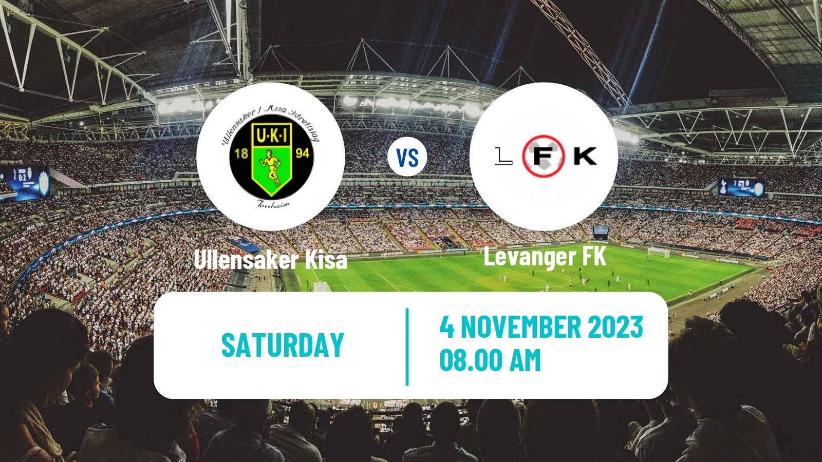 Soccer Norwegian Division 2 - Group 2 Ullensaker Kisa - Levanger