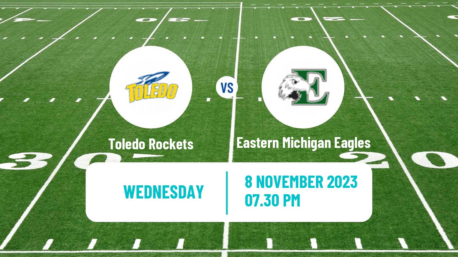 American football NCAA College Football Toledo Rockets - Eastern Michigan Eagles