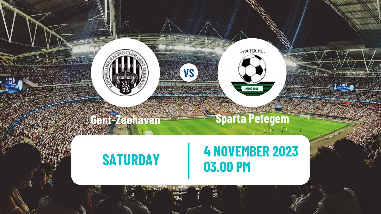 Soccer Belgian Second Amateur Division Group A Gent-Zeehaven - Sparta Petegem