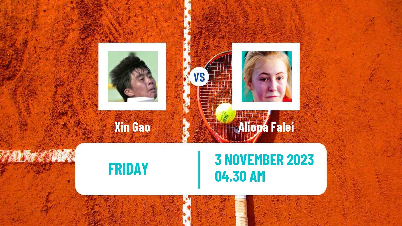 Tennis ITF W25 Monastir 4 Women Xin Gao - Aliona Falei