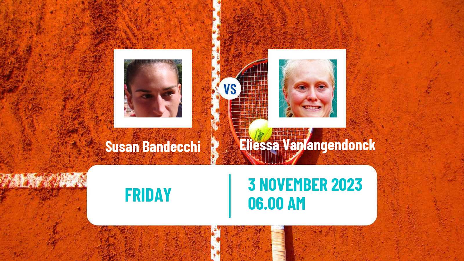 Tennis ITF W25 Monastir 4 Women Susan Bandecchi - Eliessa Vanlangendonck