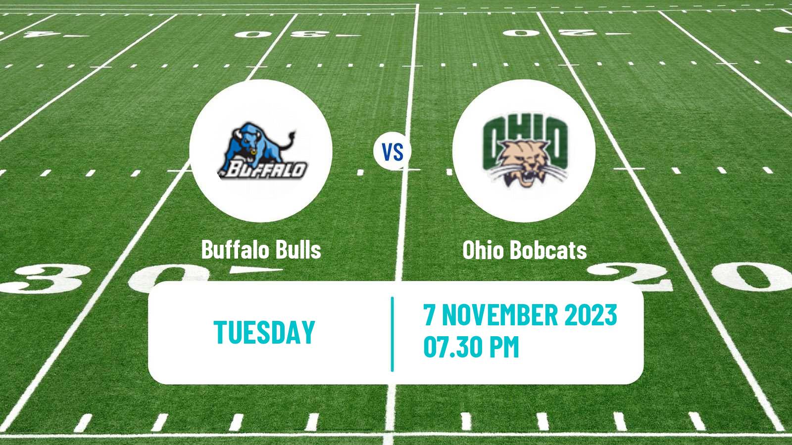 American football NCAA College Football Buffalo Bulls - Ohio Bobcats