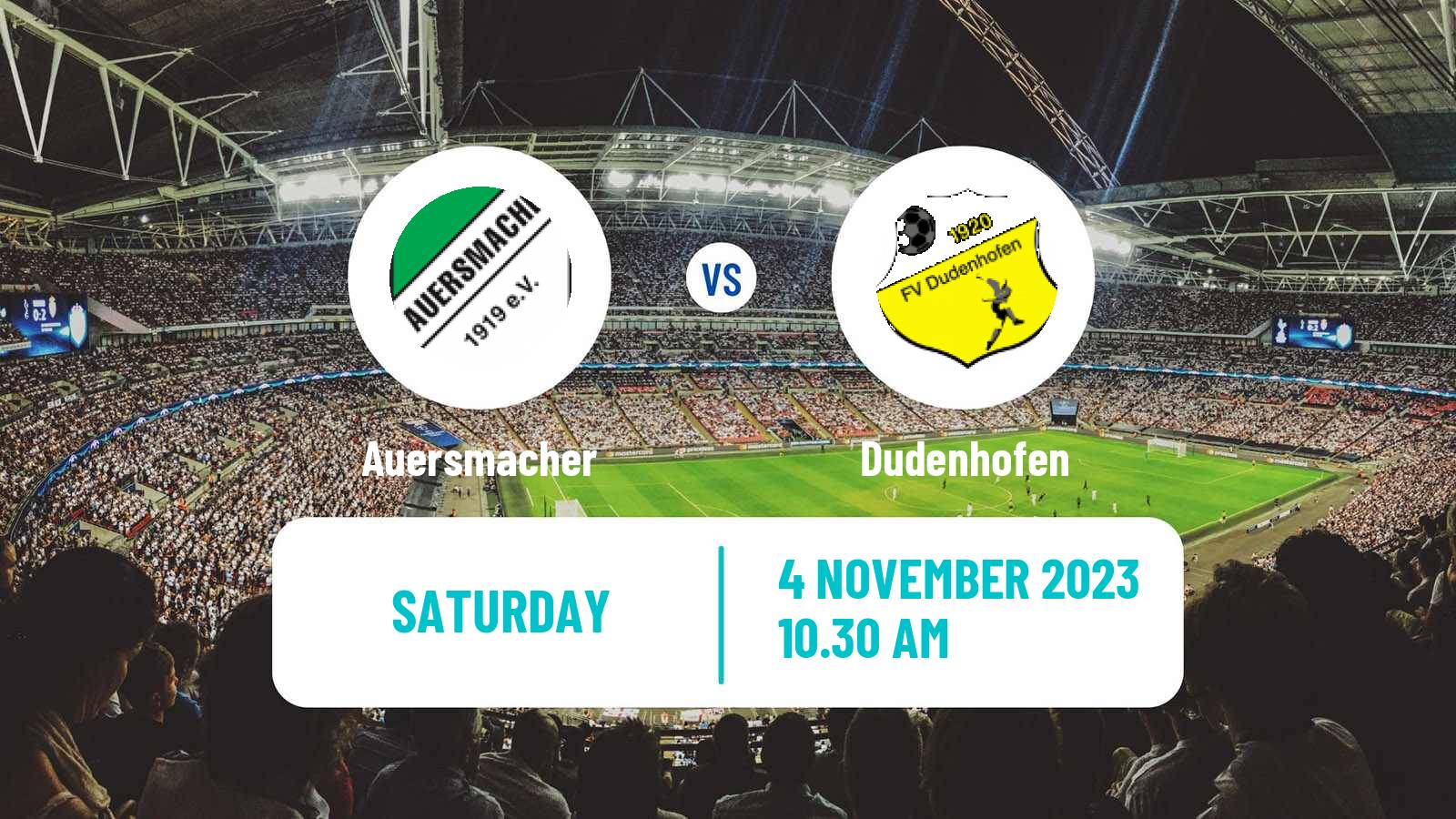 Soccer German Oberliga Rheinland-Pfalz/Saar Auersmacher - Dudenhofen