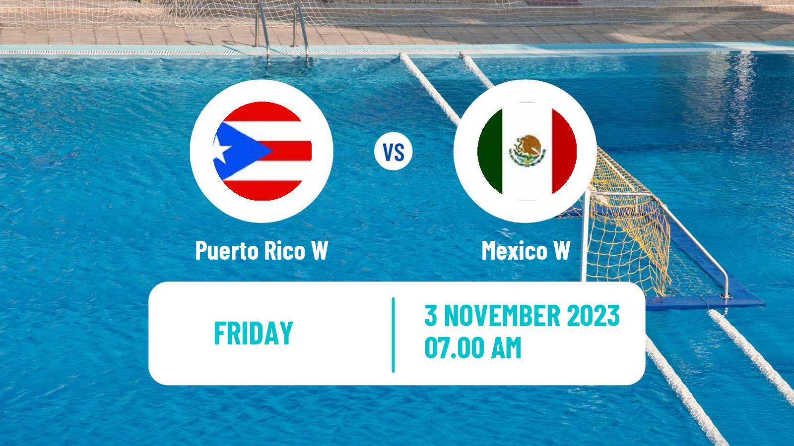Water polo Pan American Games Water Polo Women Puerto Rico W - Mexico W