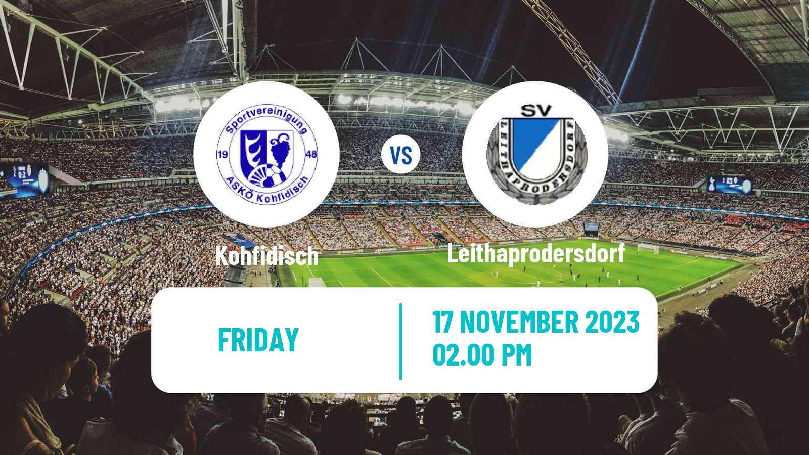 Soccer Austrian Landesliga Burgenland Kohfidisch - Leithaprodersdorf