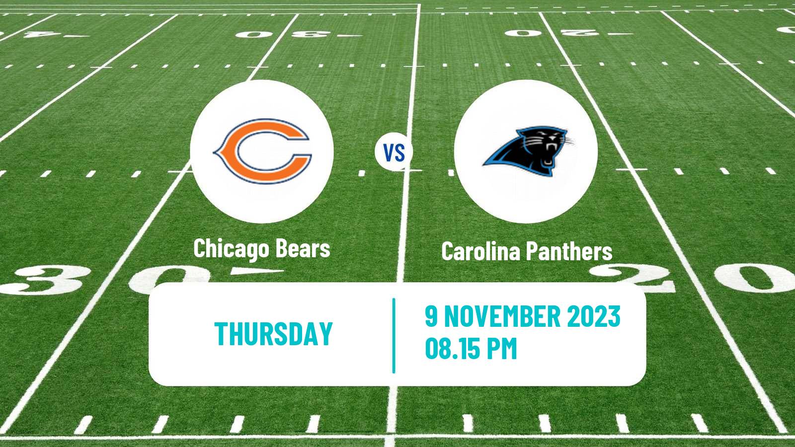 American football NFL Chicago Bears - Carolina Panthers
