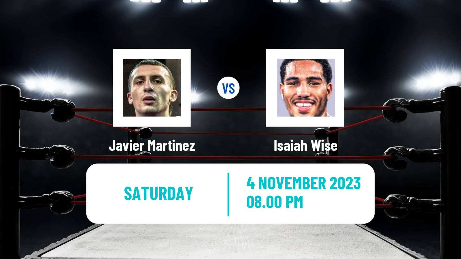 Boxing Middleweight Others Matches Men Javier Martinez - Isaiah Wise